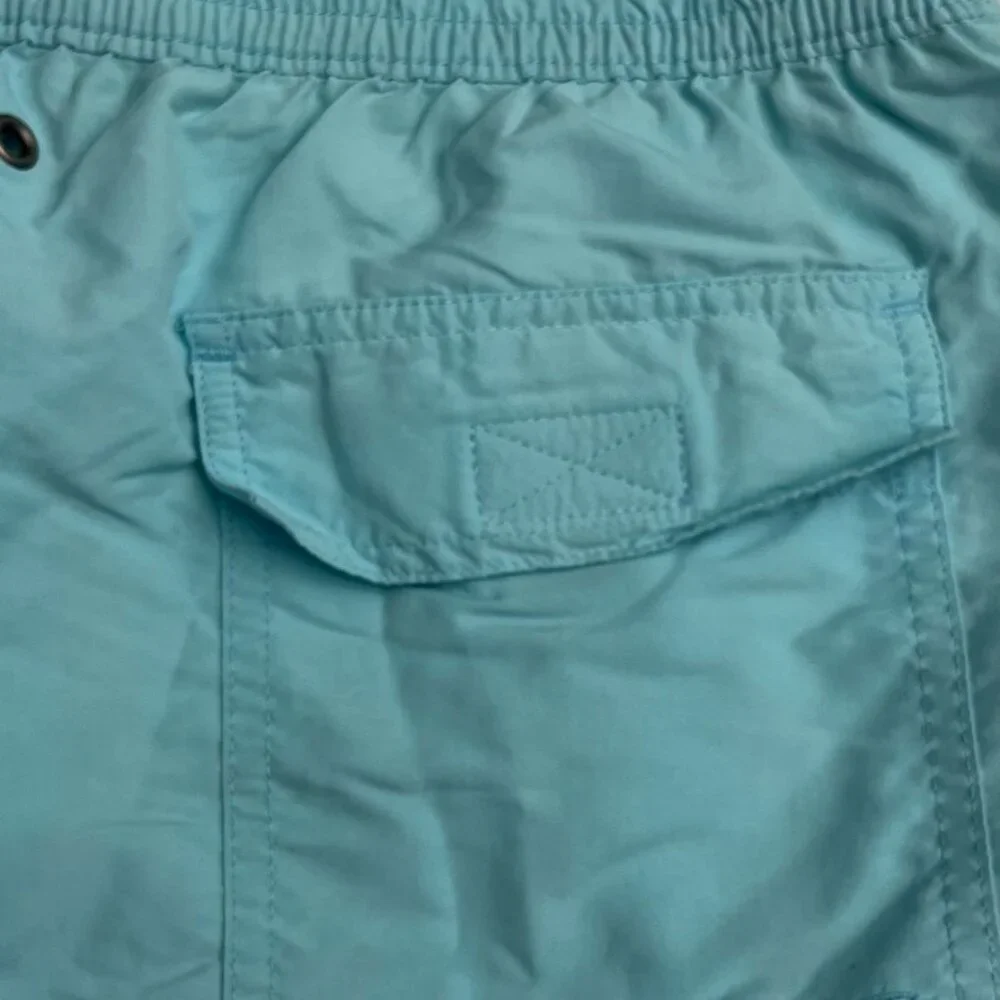 Polo Ralph Lauren Swim Trunks Aqua Yellow Pony Resort Vacation